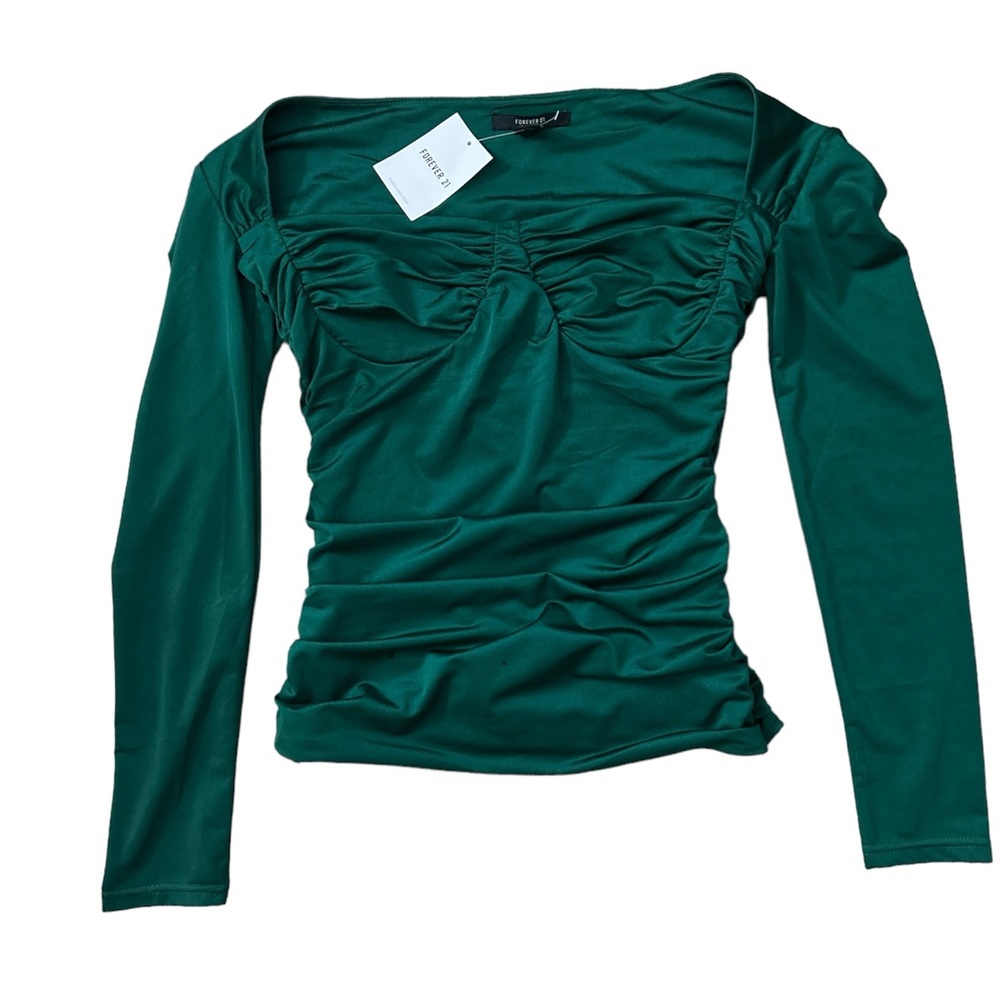Forever 21 dark green top